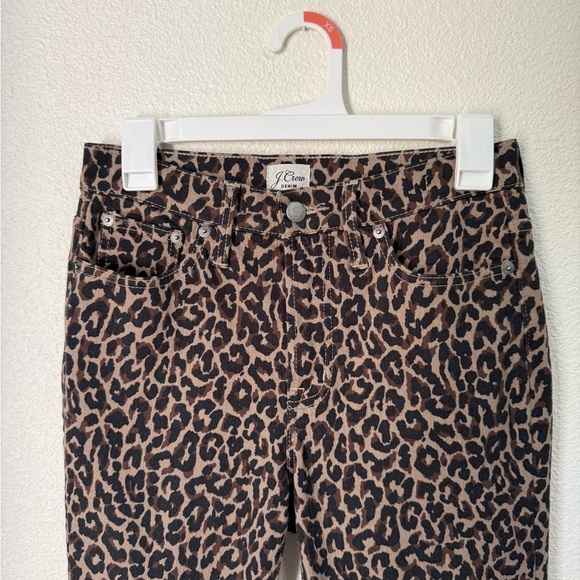 NWOT J. Crew Brown Leopard Print High Rise Jeans Women’s Size 26 - Picture 2 of 8